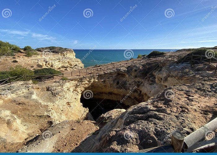 Benagil Beach Hike Along the Algarvian Coast in Lagoa, Algarve, Portugal Stock ... photo