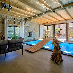 Vila Loft Industriel Prive Climatise Piscine Interieure Terrasse Spa Et Jardin Alzonne Exterior photo