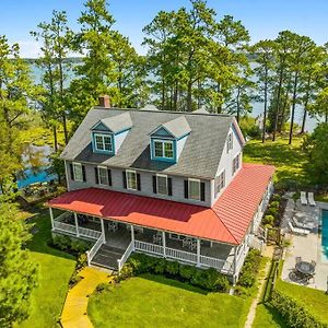 Vila Saddle Beach Chesapeake Waterfront Estate W/Pool, Private Beach Woolford Exterior photo