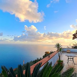 "Casalena" Villa A Furore Amalfi Coast Con Grande Terrazzo E Vista Sul Mare Exterior photo