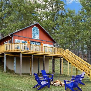 Vila Hot Tub, Fire Pit, Huge Deck At Loft Cabin Hedgesville Exterior photo