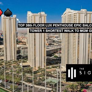 Signature Mgm Top 38Th Floor Penthouse Lux+ Best Balony Strip View Suite + No Resort Fee Las Vegas Exterior photo